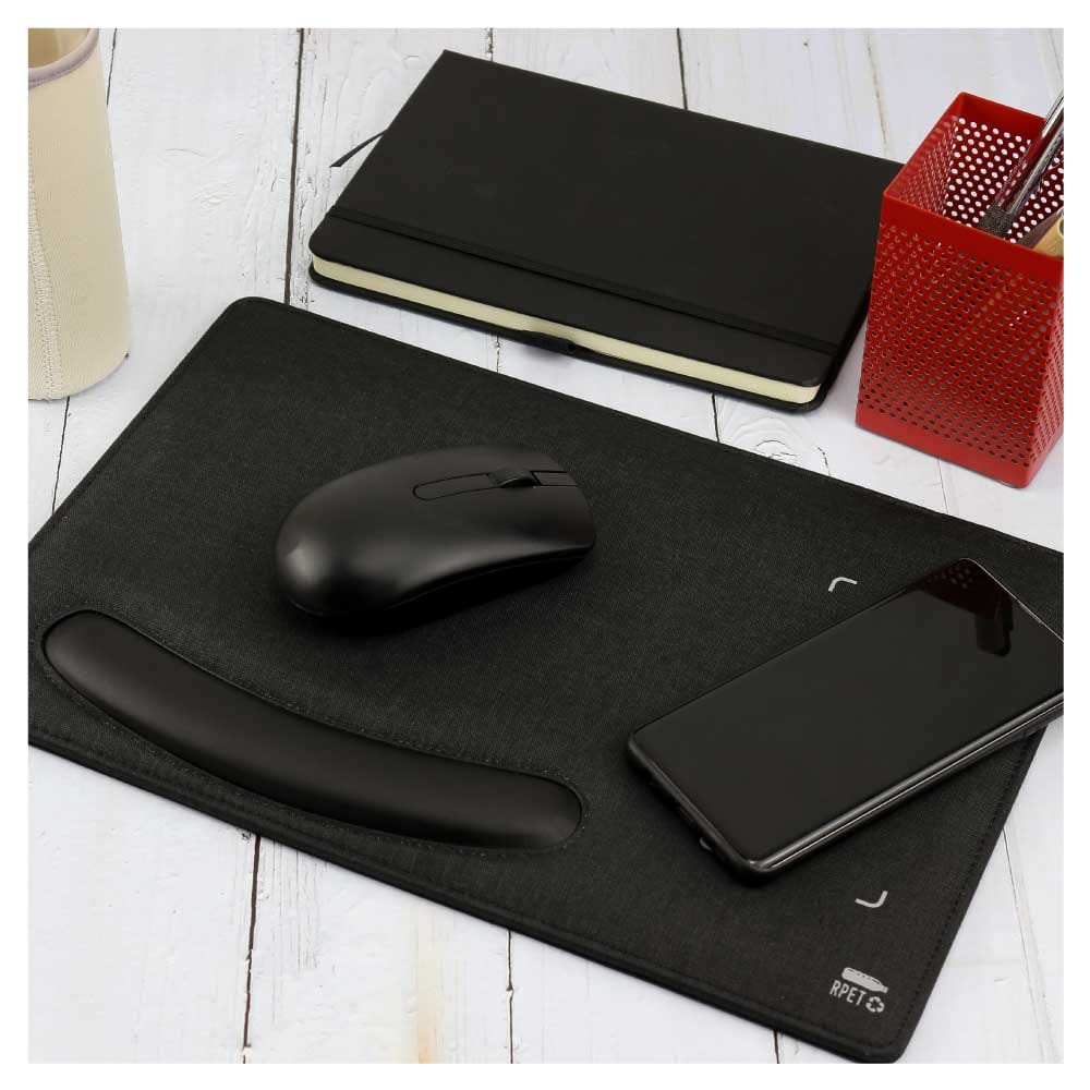 RPET Wireless Charging Mousepad (WCM4-BLK)