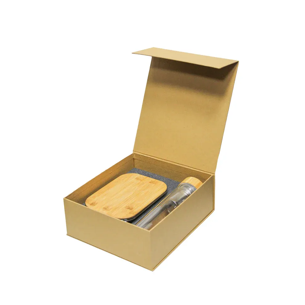 Eco- Friendly Lunch Box With Glass Bottle