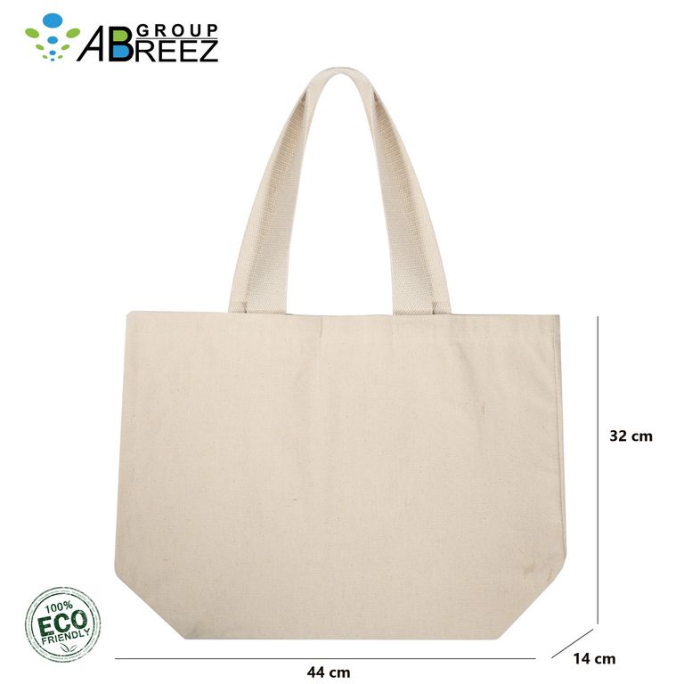 Natural Cotton Canvas Tote Bag