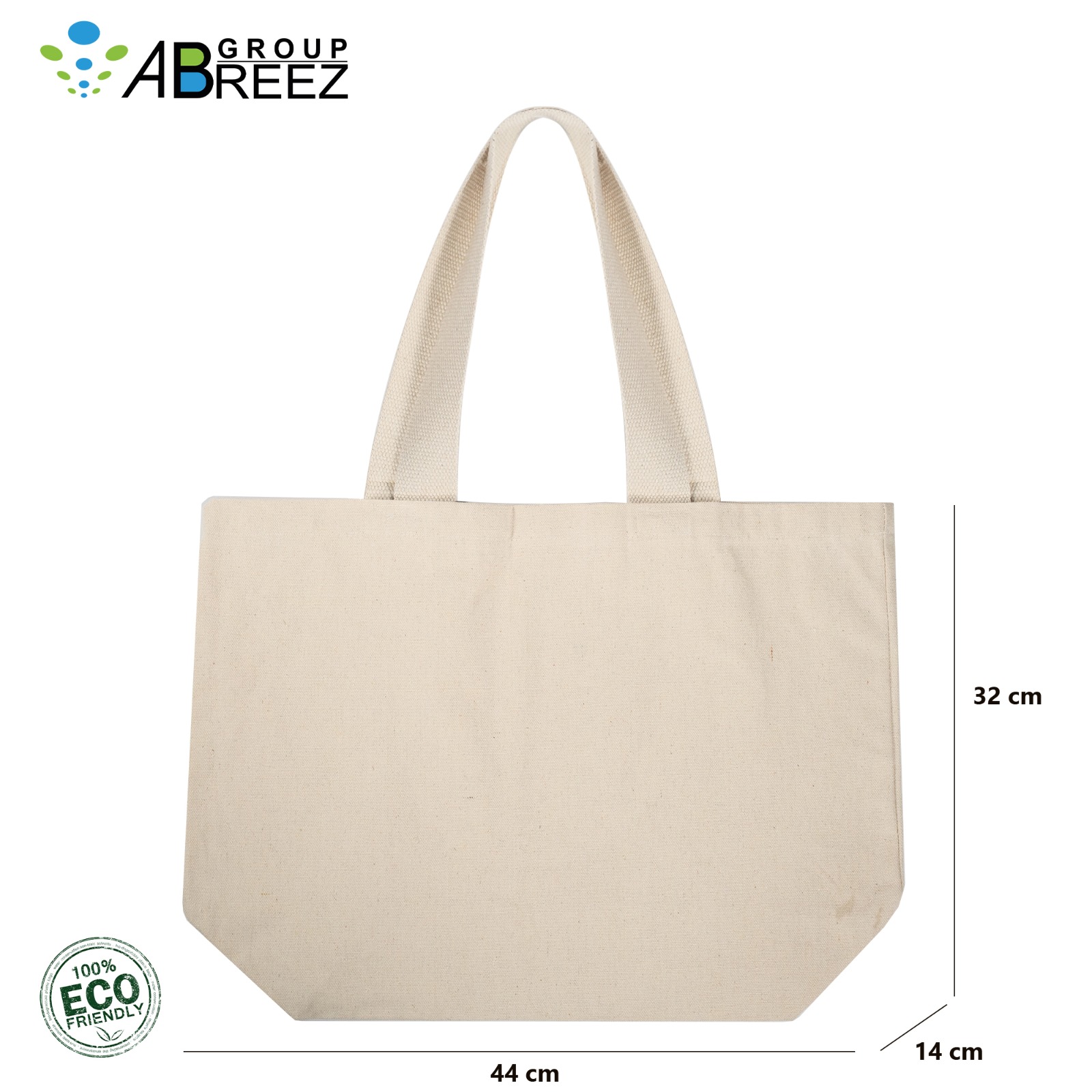 Natural Cotton Canvas Tote Bag