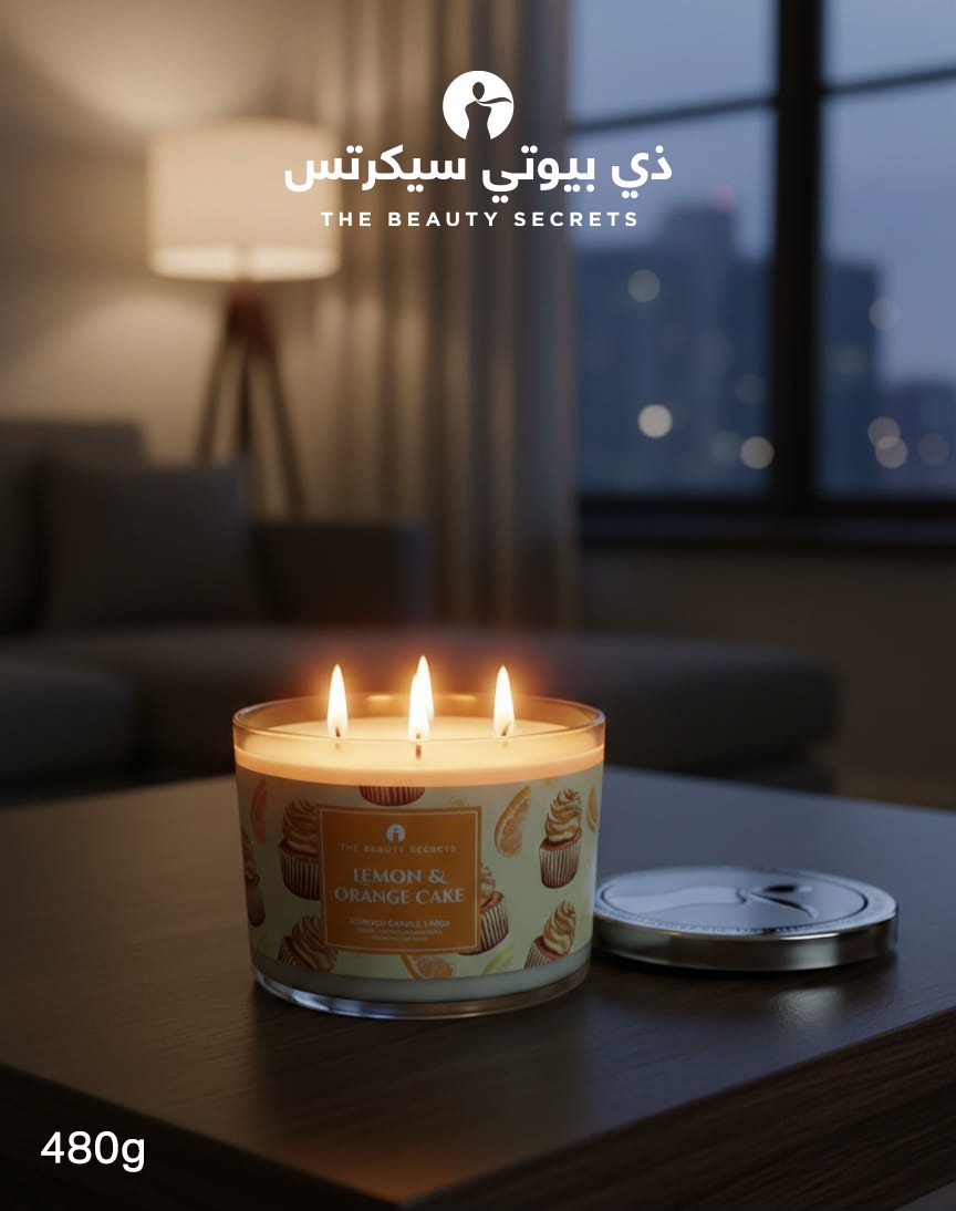 Beauty Secrets Lemon & Orange Cake Scented Candle