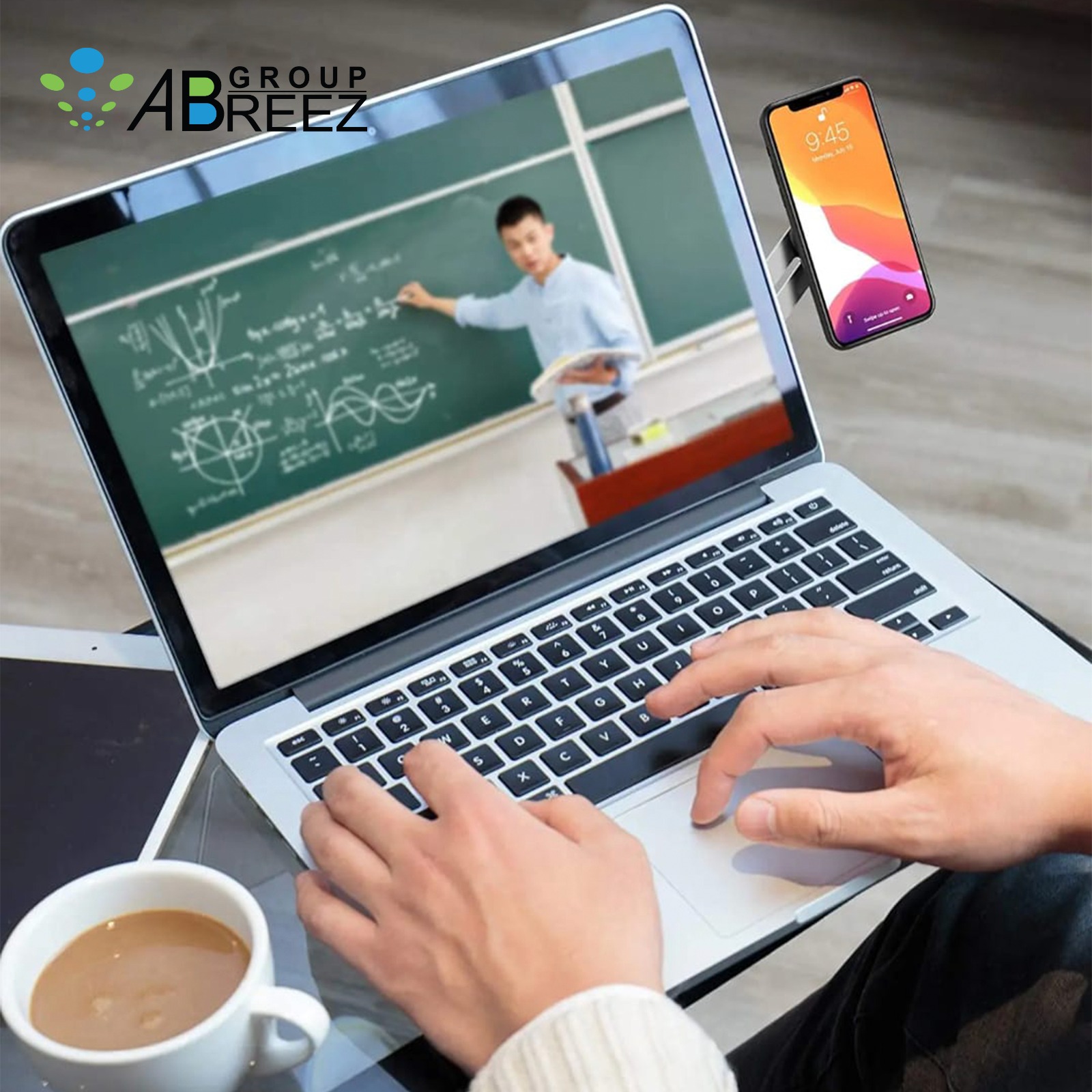 Magnetic Laptop Phone Holder, Designed to Mount