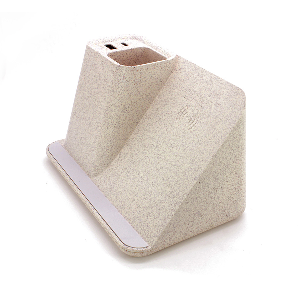 Wireless Charging Pad with a Pen Holder and Phone Stand