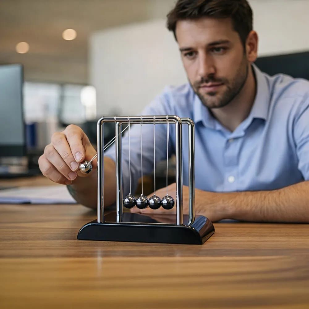 Newton's Cradle, also called a Metal Pendulum Balance Ball