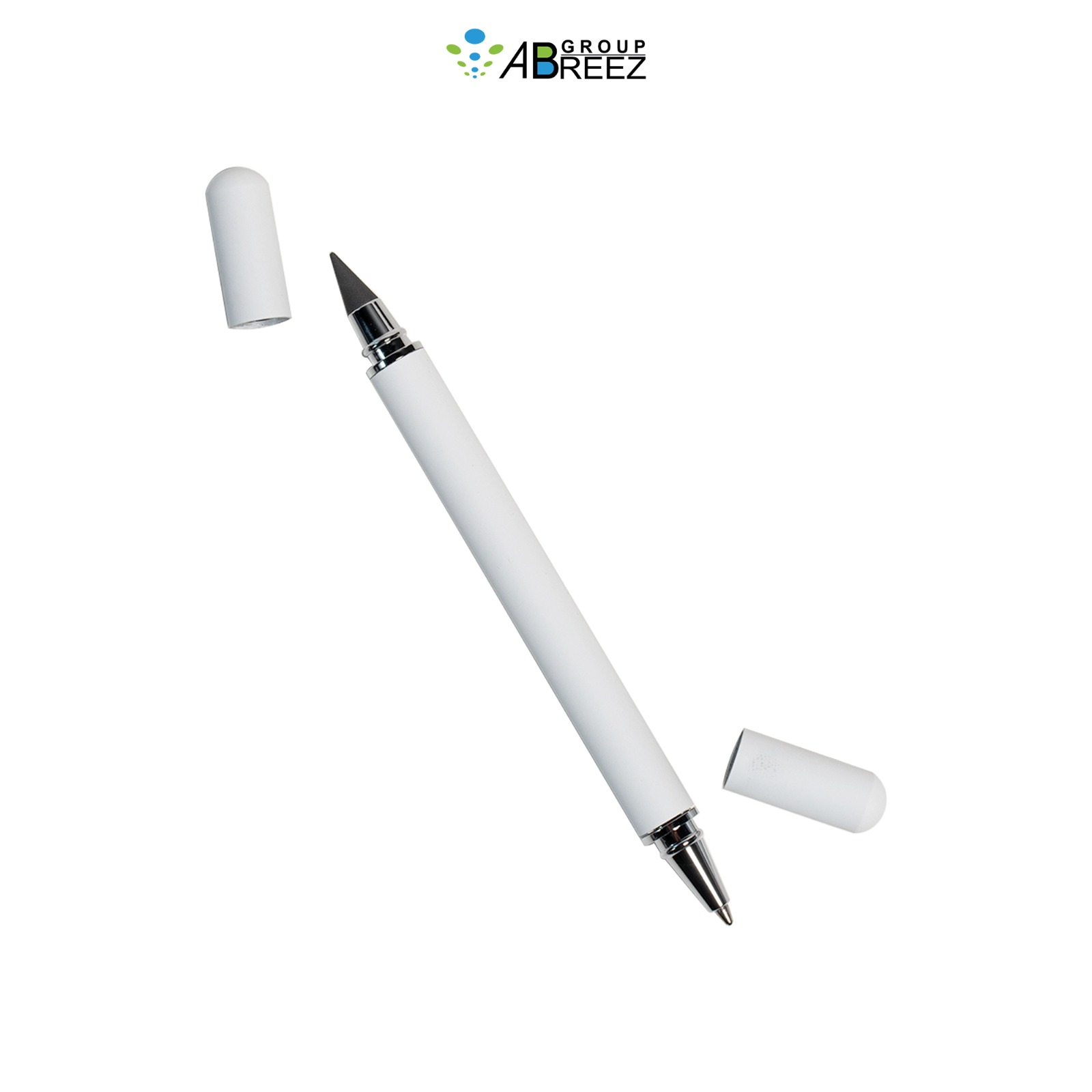 Universal 2-in-1 Capacitive Stylus Pen with a Ballpoint Pen