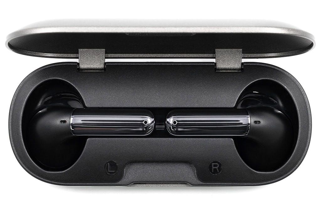 Shown is the BrandCharger Aria True Wireless Earbuds