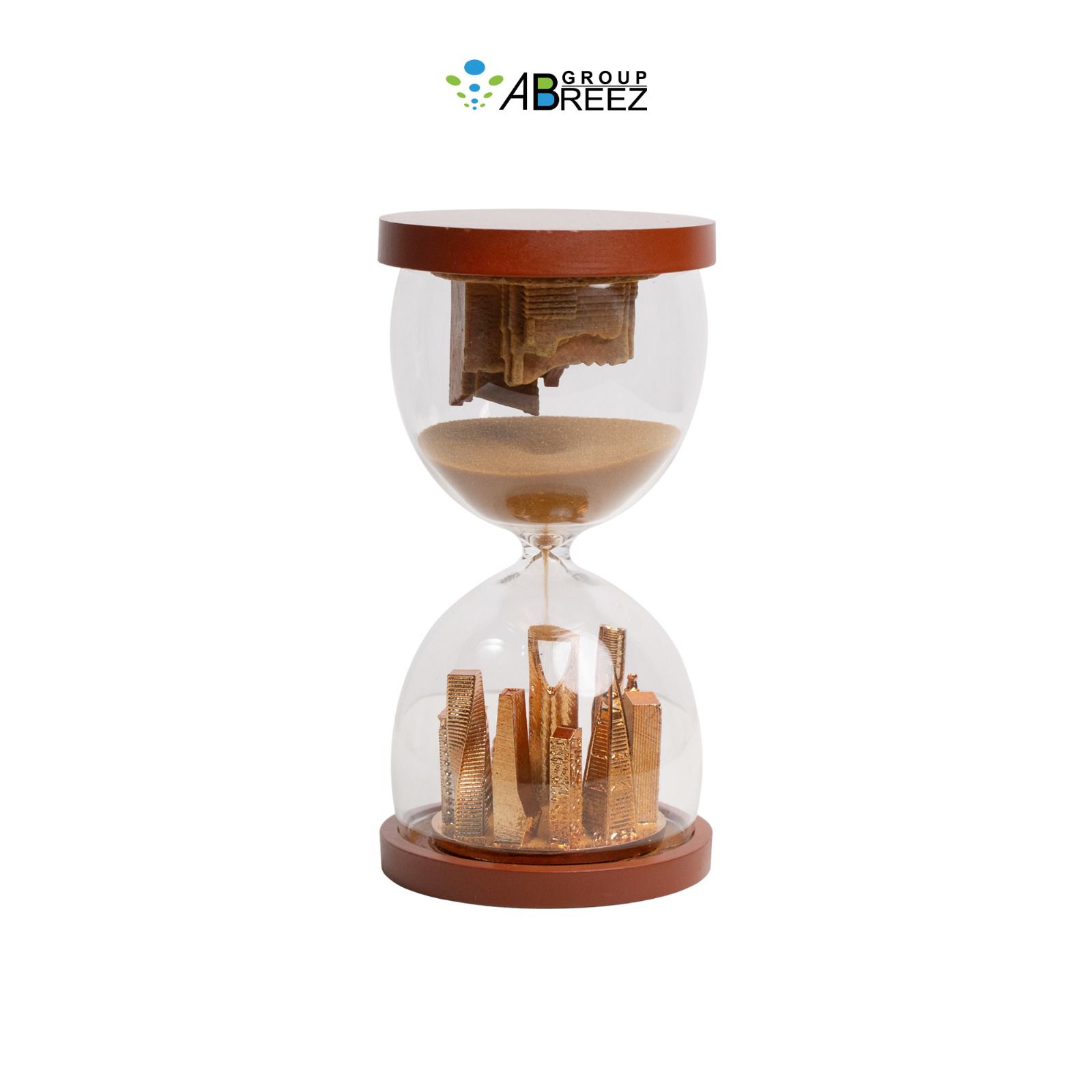 City Skyline Sand Timer – Custom Logo Corporate Gift