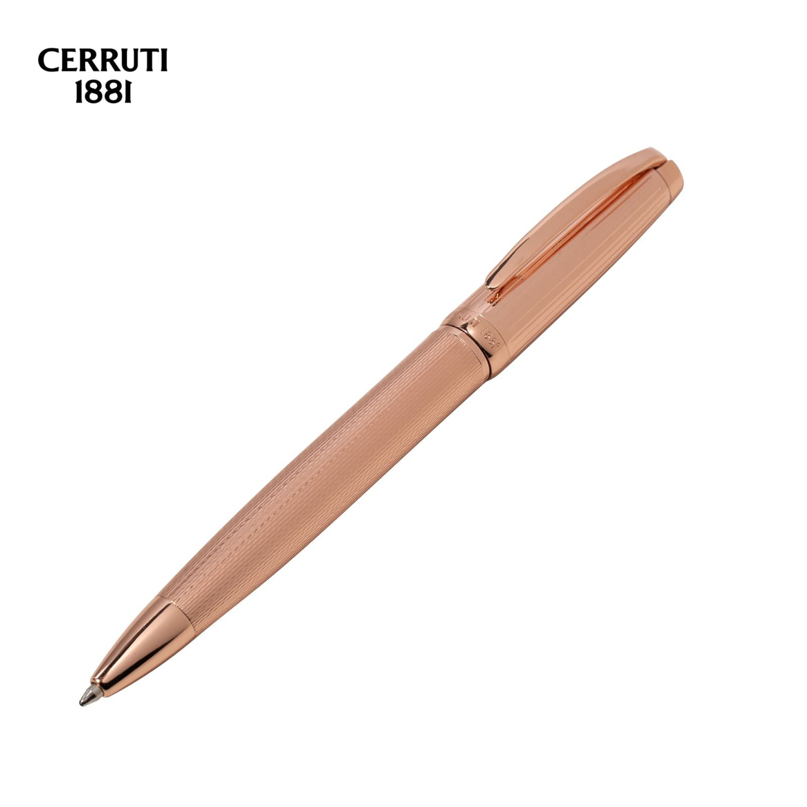 Product Is a Cerruti 1881 Rollerball Pen in a Rose Gold