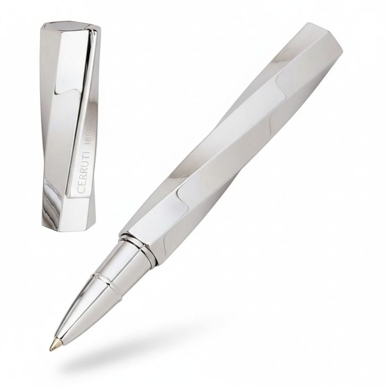 Cerruti 1881 Helix Rollerball Pen in silver