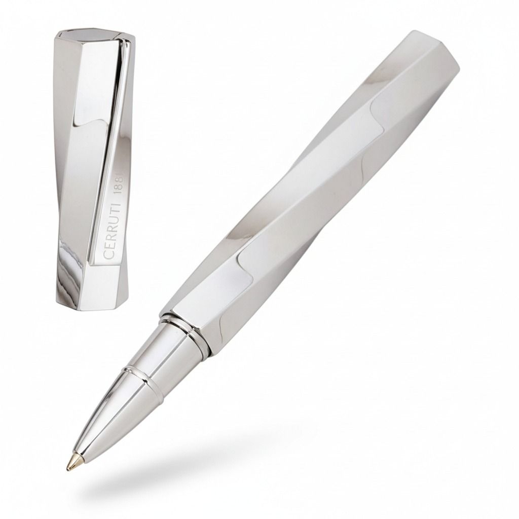 Cerruti 1881 Helix Rollerball Pen in silver