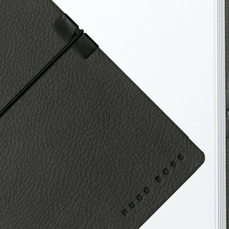 Hugo Boss Storyline A6 Notebook in dark grey