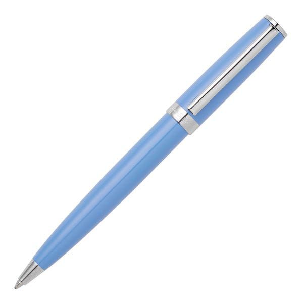 Hugo Boss Gear Icon ballpoint pen, featuring a glossy black