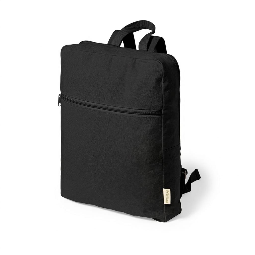 Plain black square backpack from the "SEVENDAYZ PACK" book