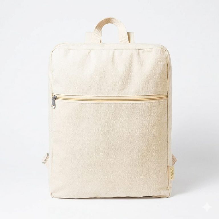 Plain black square backpack from the "SEVENDAYZ PACK" book
