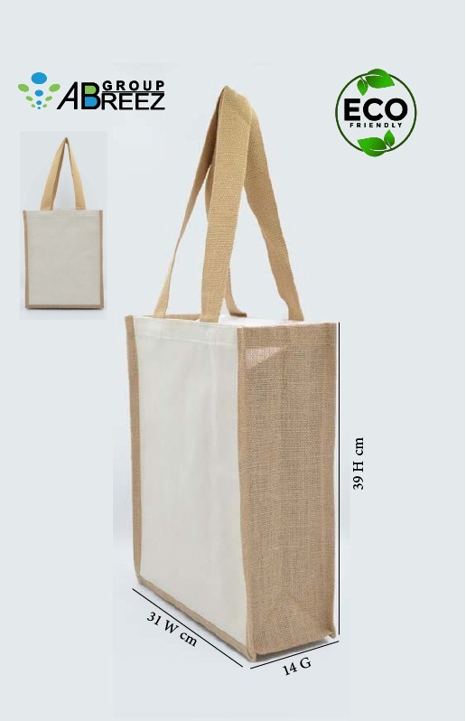 Jute and Cotton Bags Two Side Print
