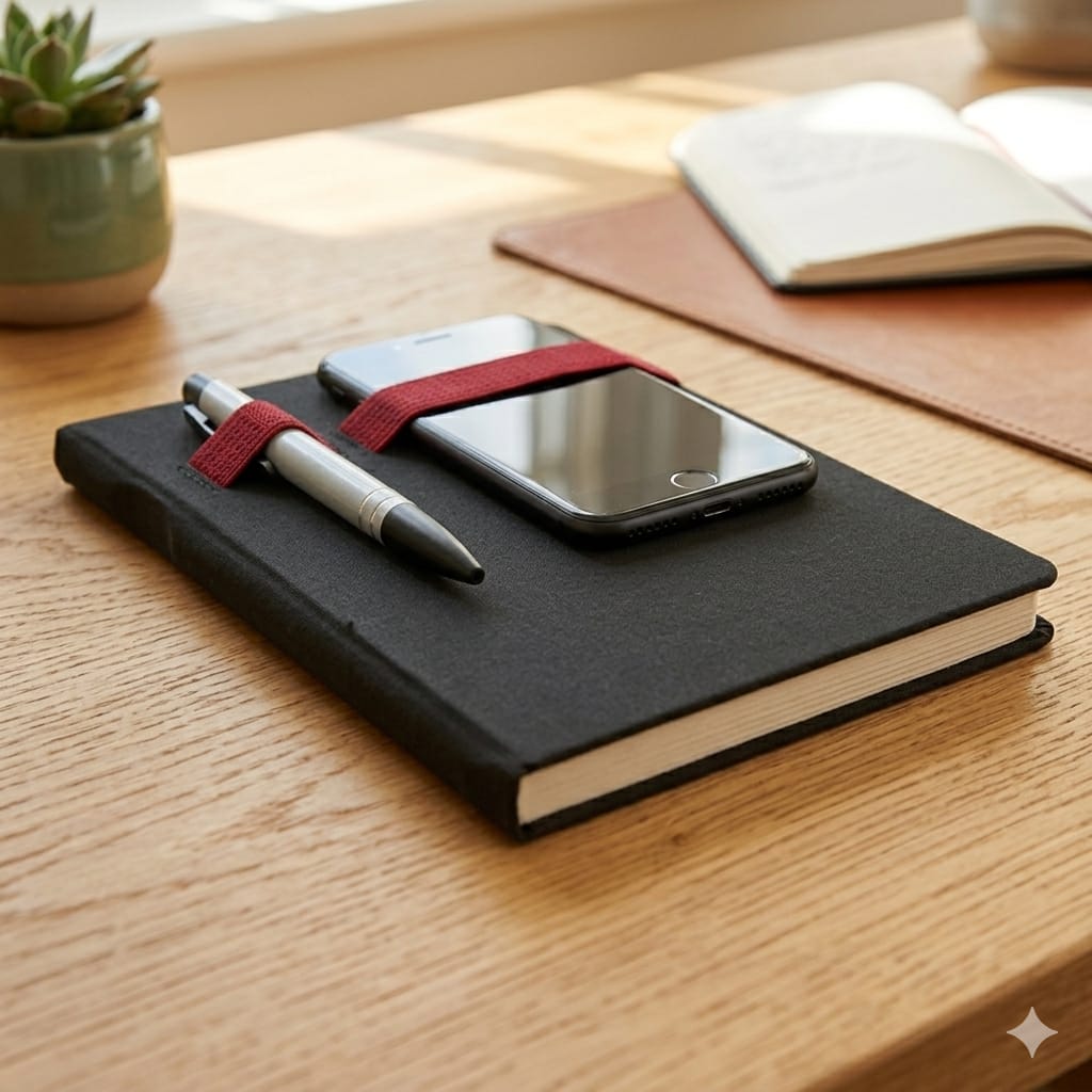A5 size Notebooks with Pen and Mobile Holder