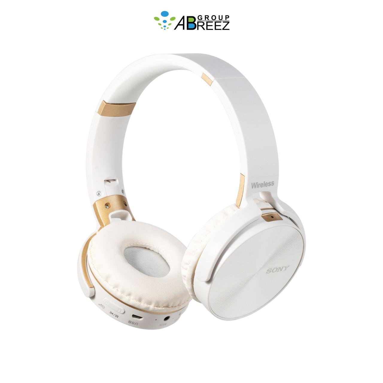 Wireless on-ear headphones, similar in design to Sony extra