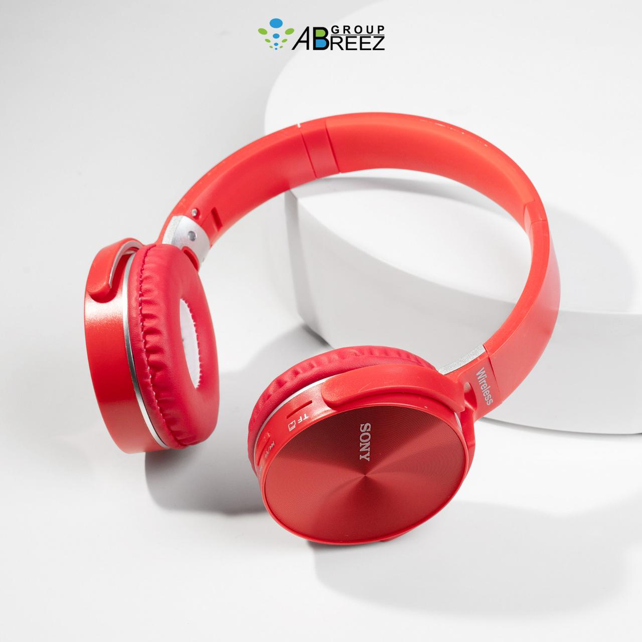 Wireless on-ear headphones, similar in design to Sony extra