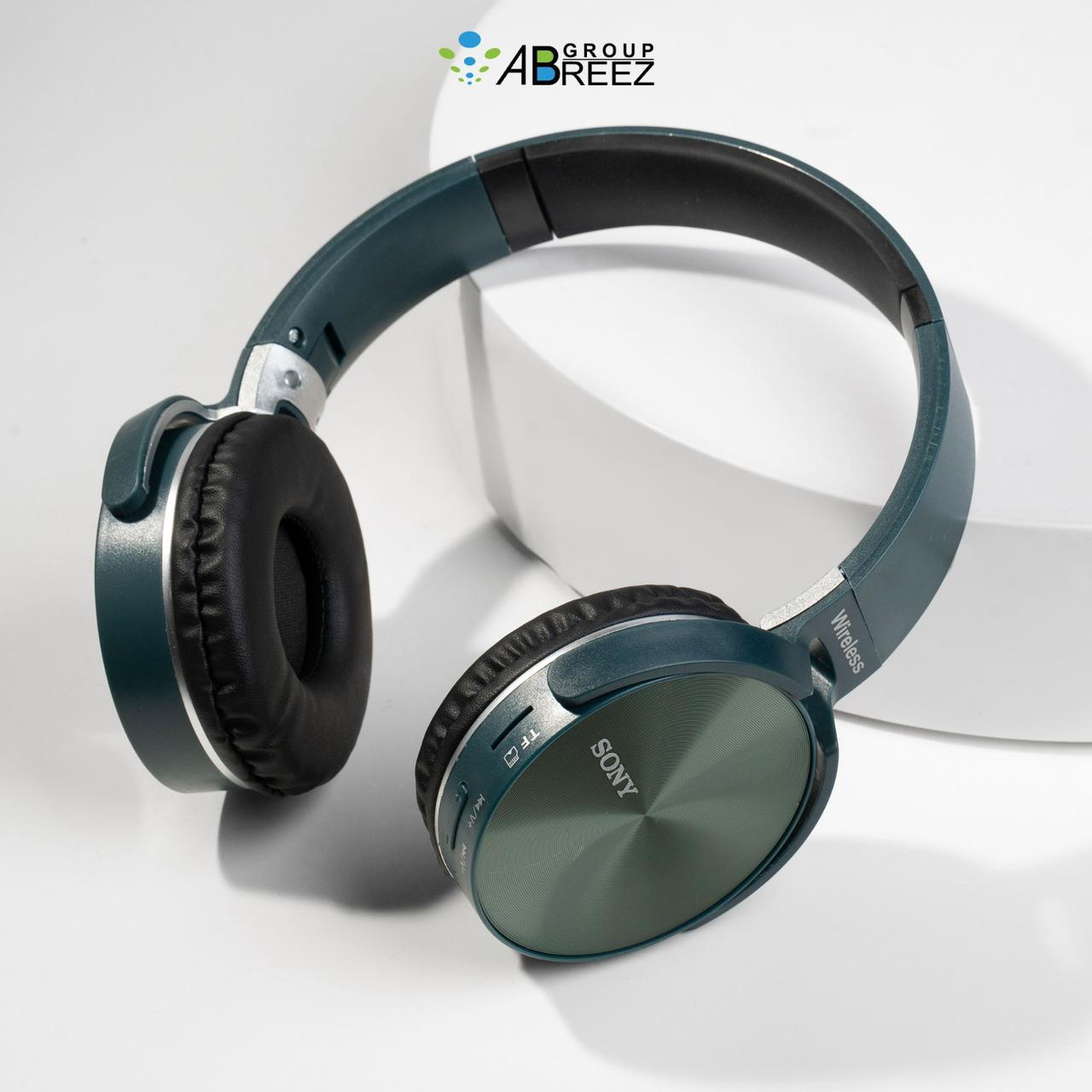Wireless on-ear headphones, similar in design to Sony extra