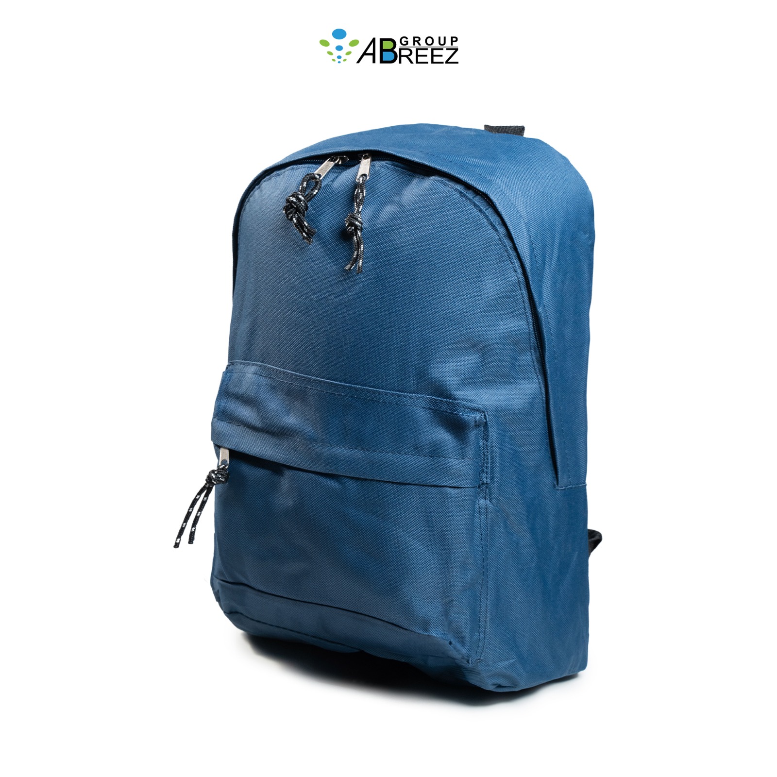 Polyester Backpack with a Front Zipper Pocket