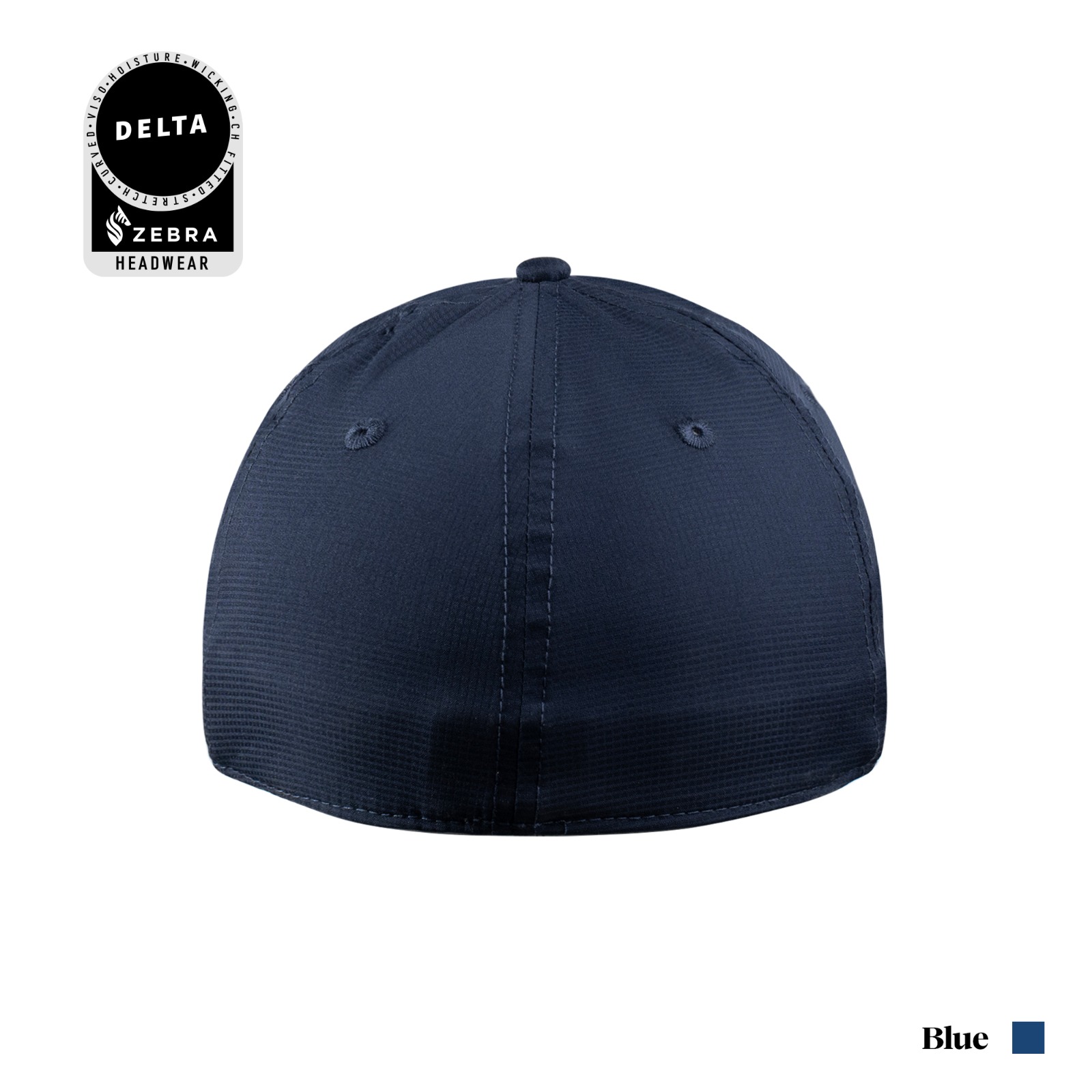 Zebra Headwear Delta black performance cap