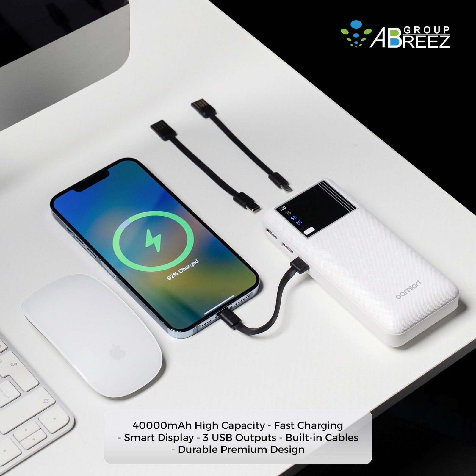 Oamiori T23 40000mAh Portable Power Bank