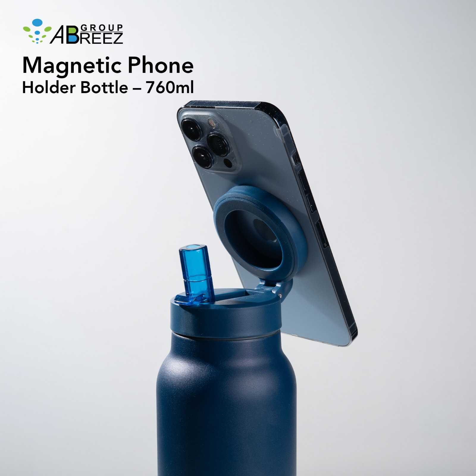 Ringo Pro Stainless Steel Water Bottle with a Built-in