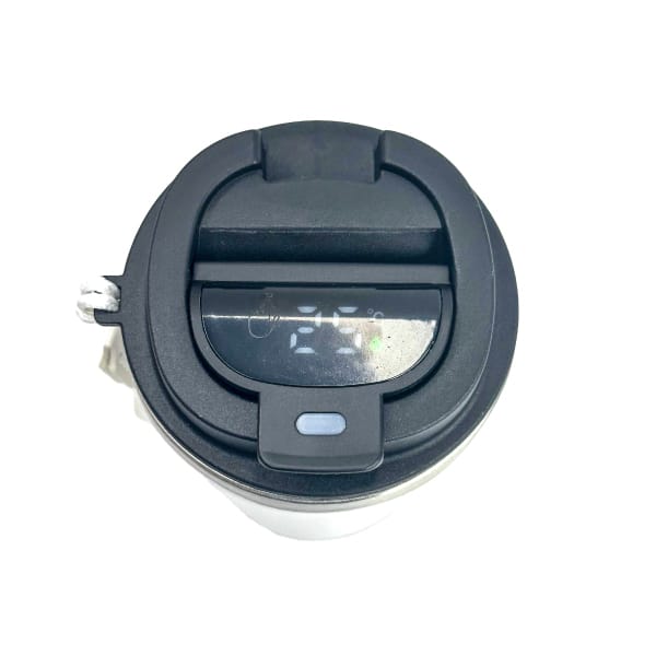 Smart Vacuum-insulated Travel Mug Featuring a Touch-screen