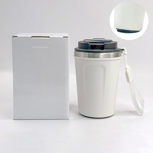 Smart Vacuum-insulated Travel Mug Featuring a Touch-screen