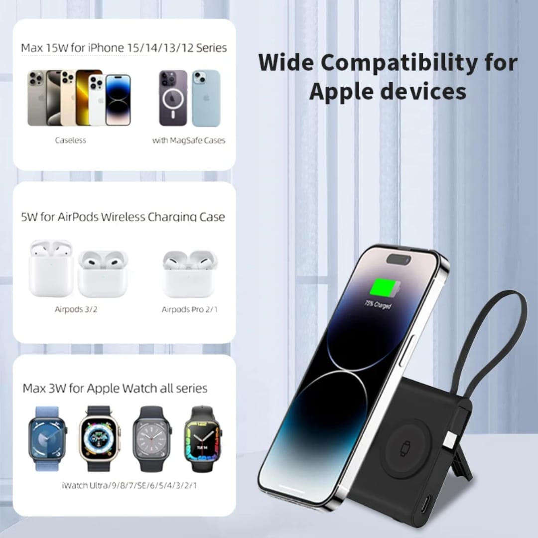 Mi Portable Magnetic PowerBank with a 10,000mAh Capacity