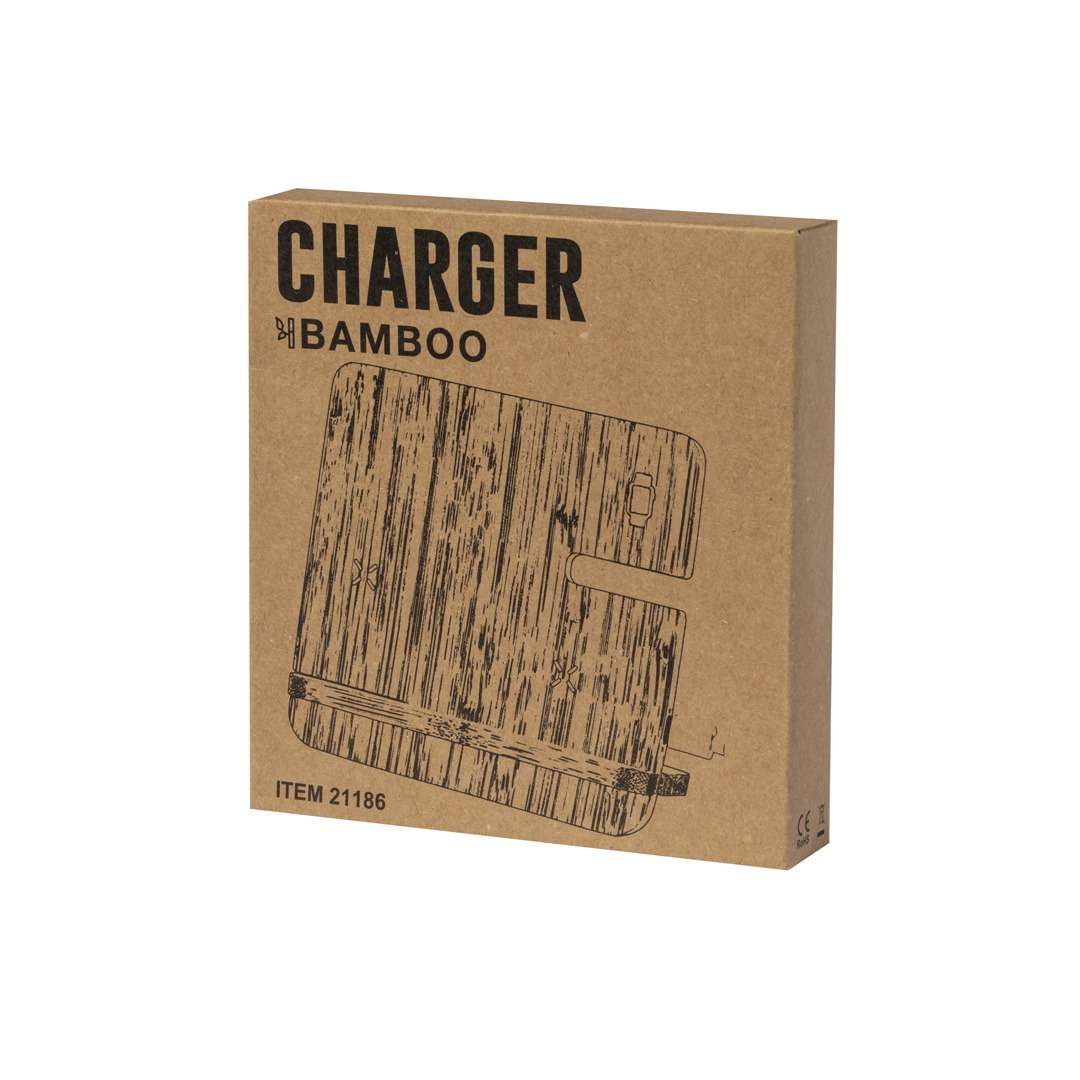 3-in-1 Fast Wireless Charging Station Made From Natural