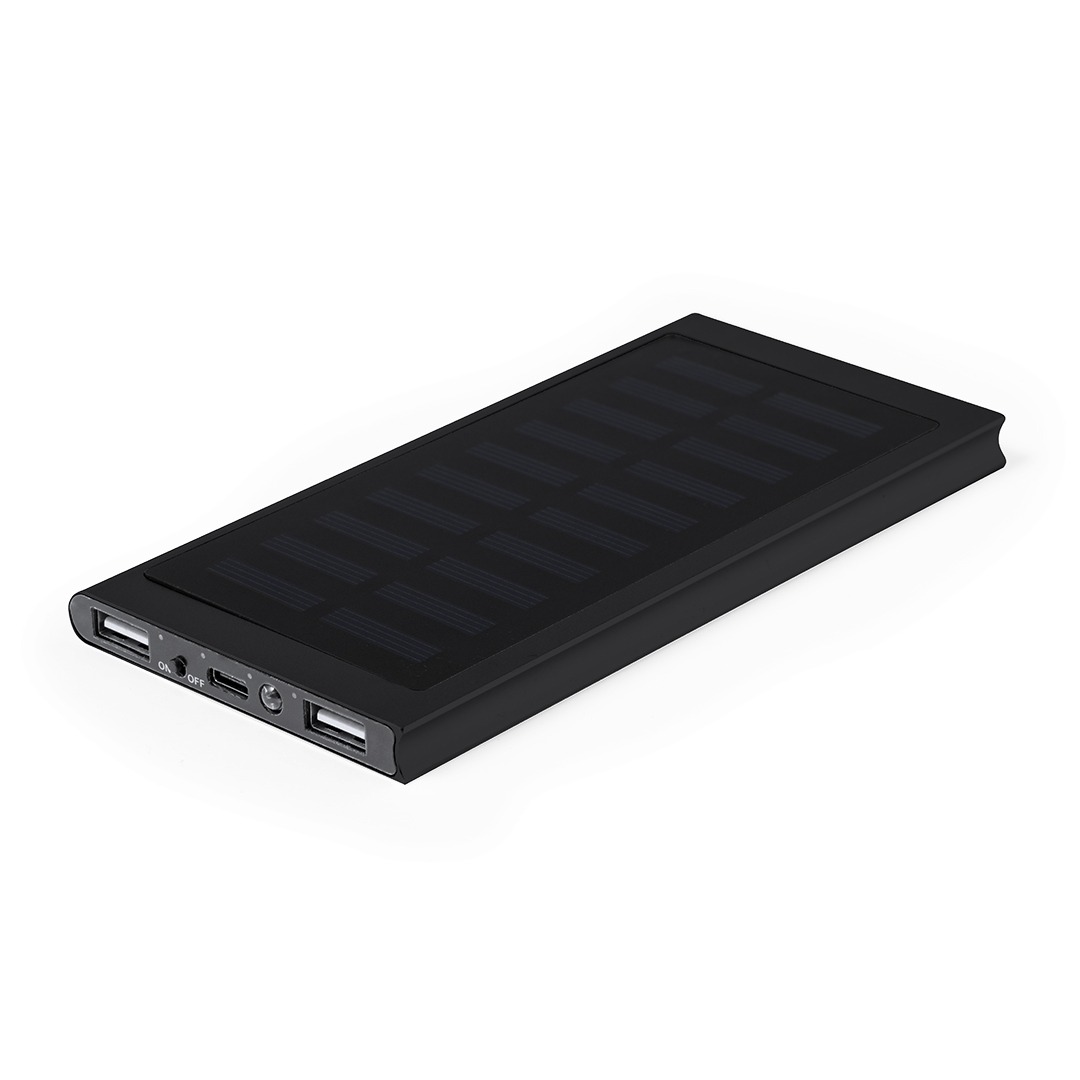 8000 mAh Solar Energy Aluminum Power Bank, Model/item