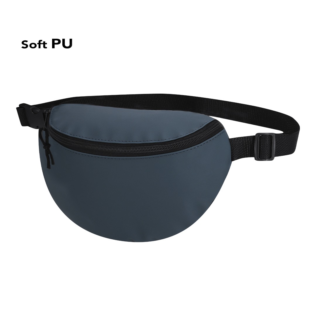 Minimalist Grey Polyurethane Fanny Pack (also Known