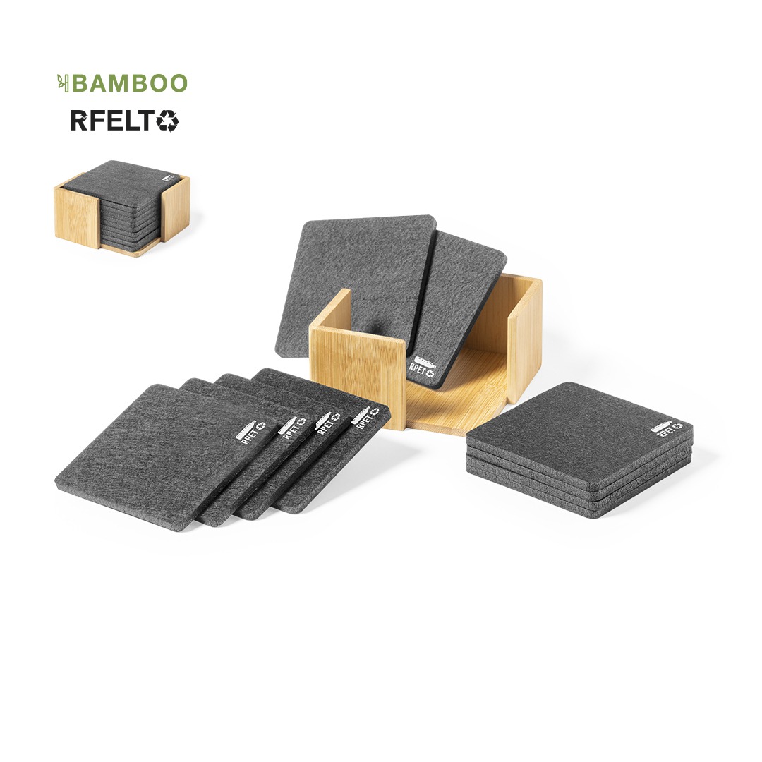 Sanly Coaster Set (Item 1708), an Eco-friendly Set