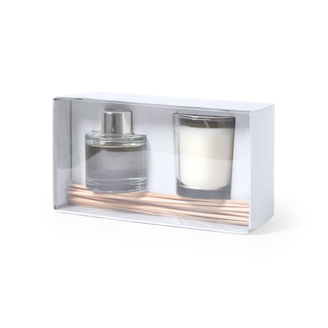 Scented Candle and Aroma Reed Diffuser Gift Set