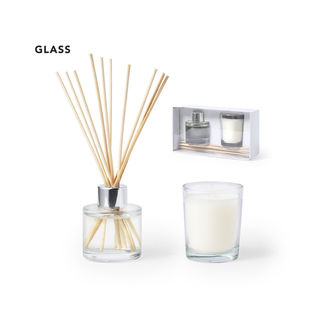 Scented Candle and Aroma Reed Diffuser Gift Set