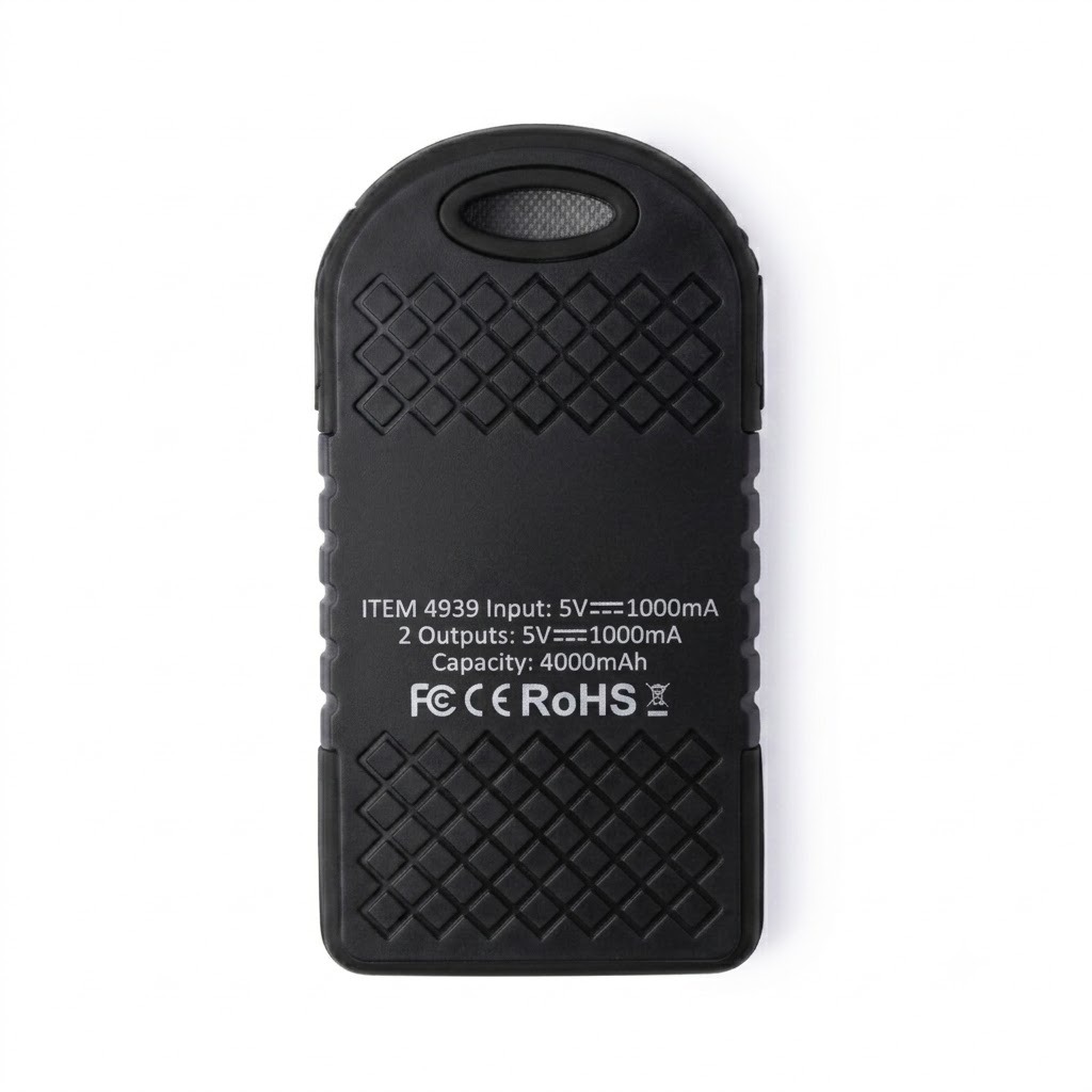 4000mAh solar power bank, often sold as a promotional item