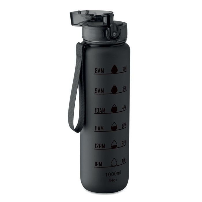 Isforden RPET sports water bottle featuring motivational