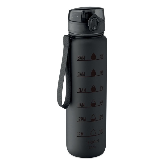 Isforden RPET sports water bottle featuring motivational