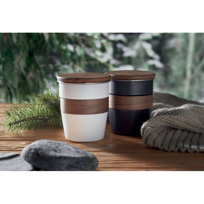 MidOcean Walnut 350ml Tumbler Features a Matte Black Finish