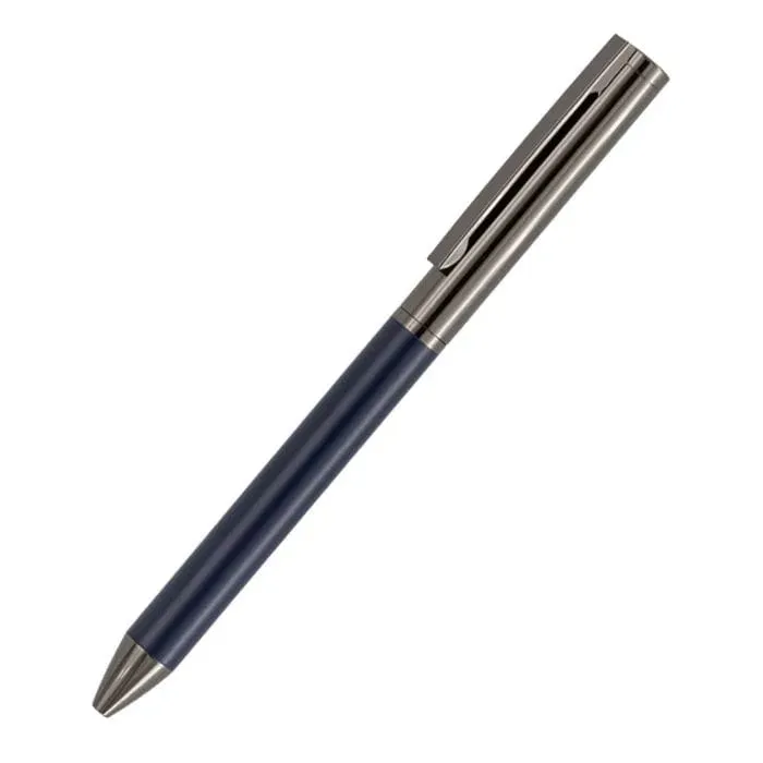 Aura Streamlined Pen – Dark Blue & Silver