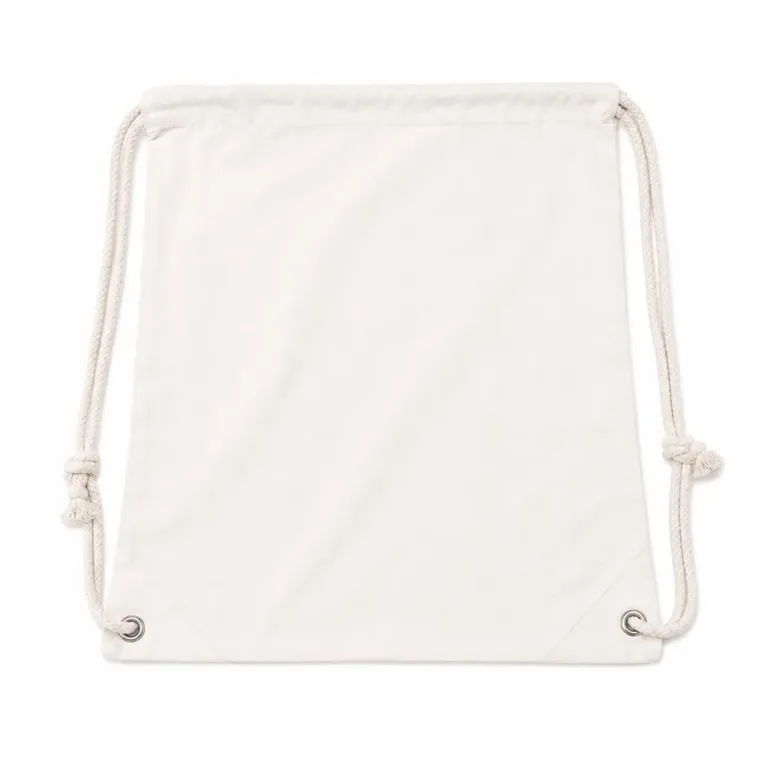 145 GSM Cotton Canvas Drawstring Bag – Off-White