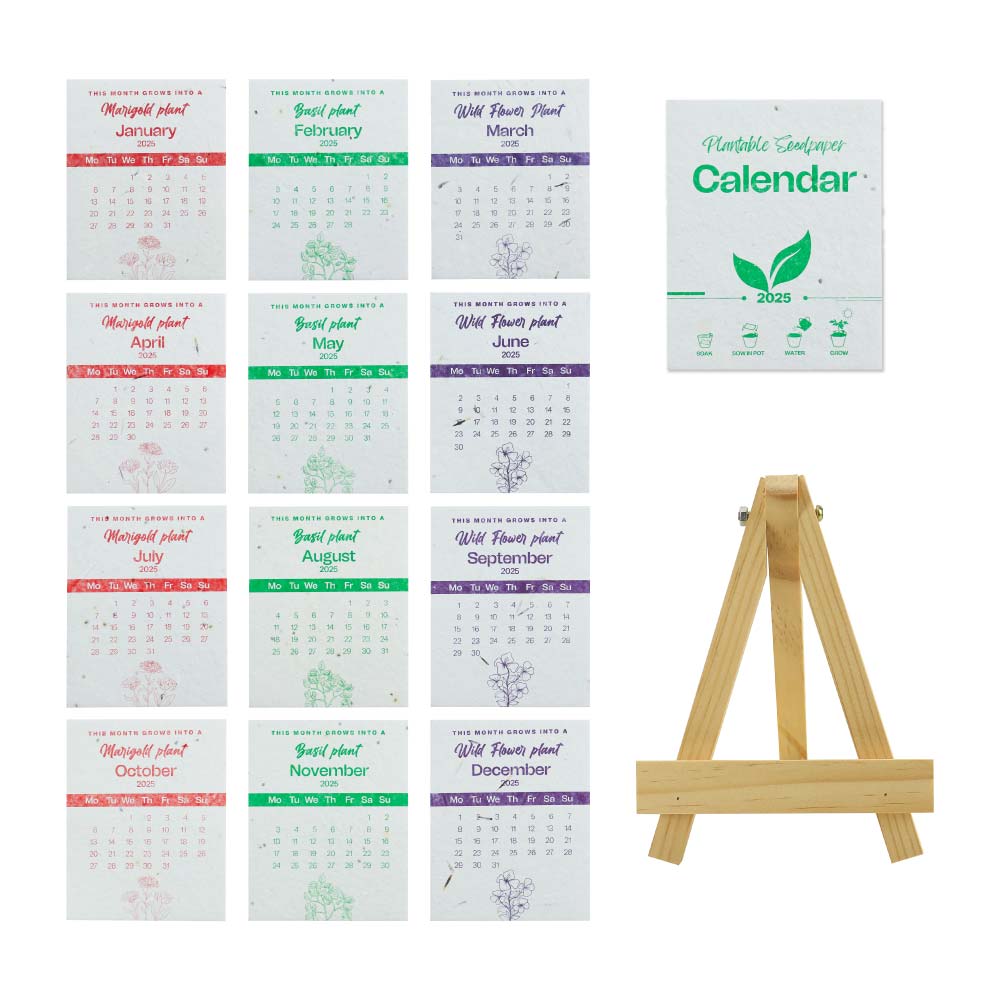 تقاويم مكتبية 2025 ببذور قابلة للزراعة
