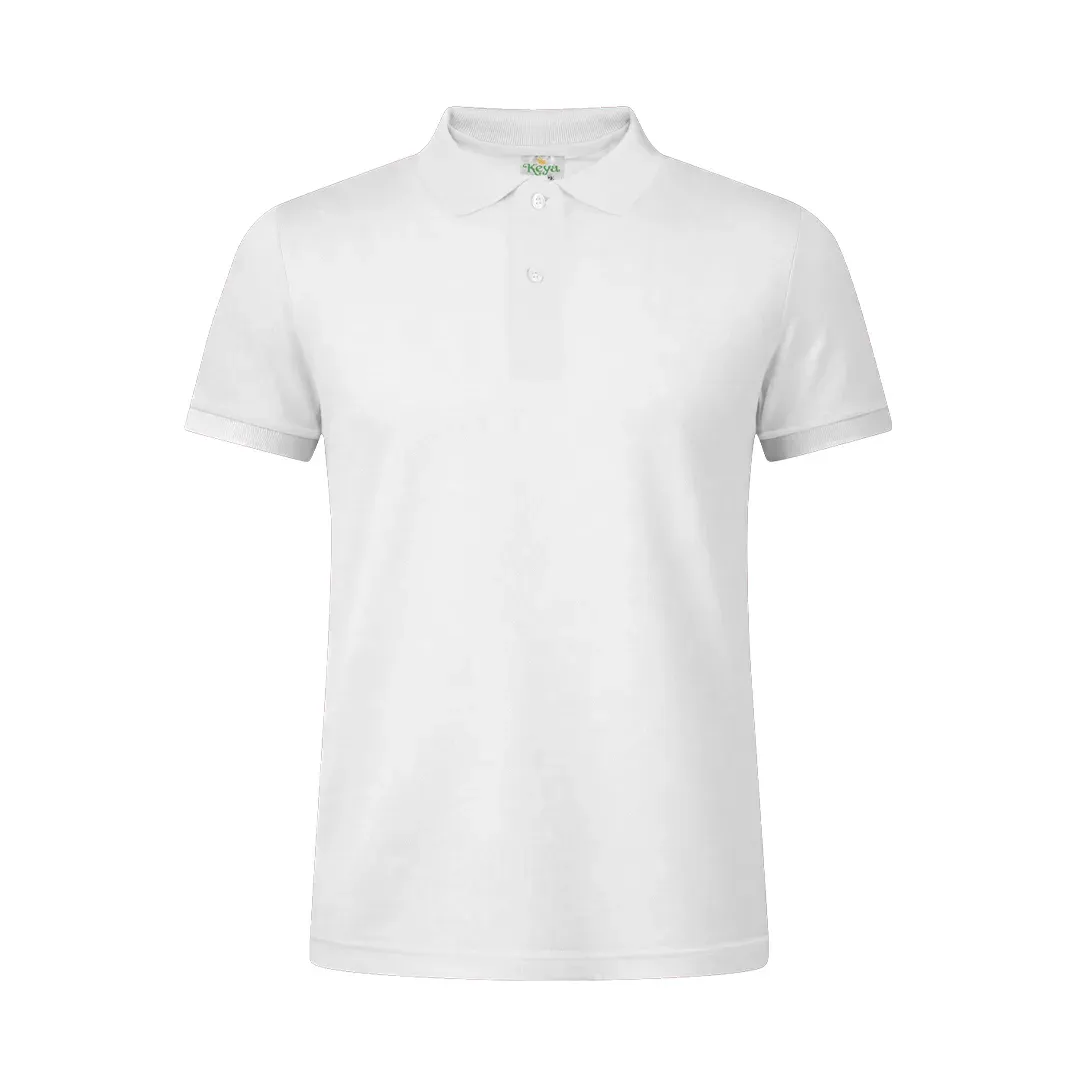MPS180 Adult White Polo Shirt "keya"