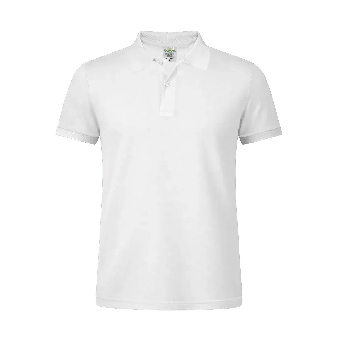 MPS180 Adult White Polo Shirt "keya"