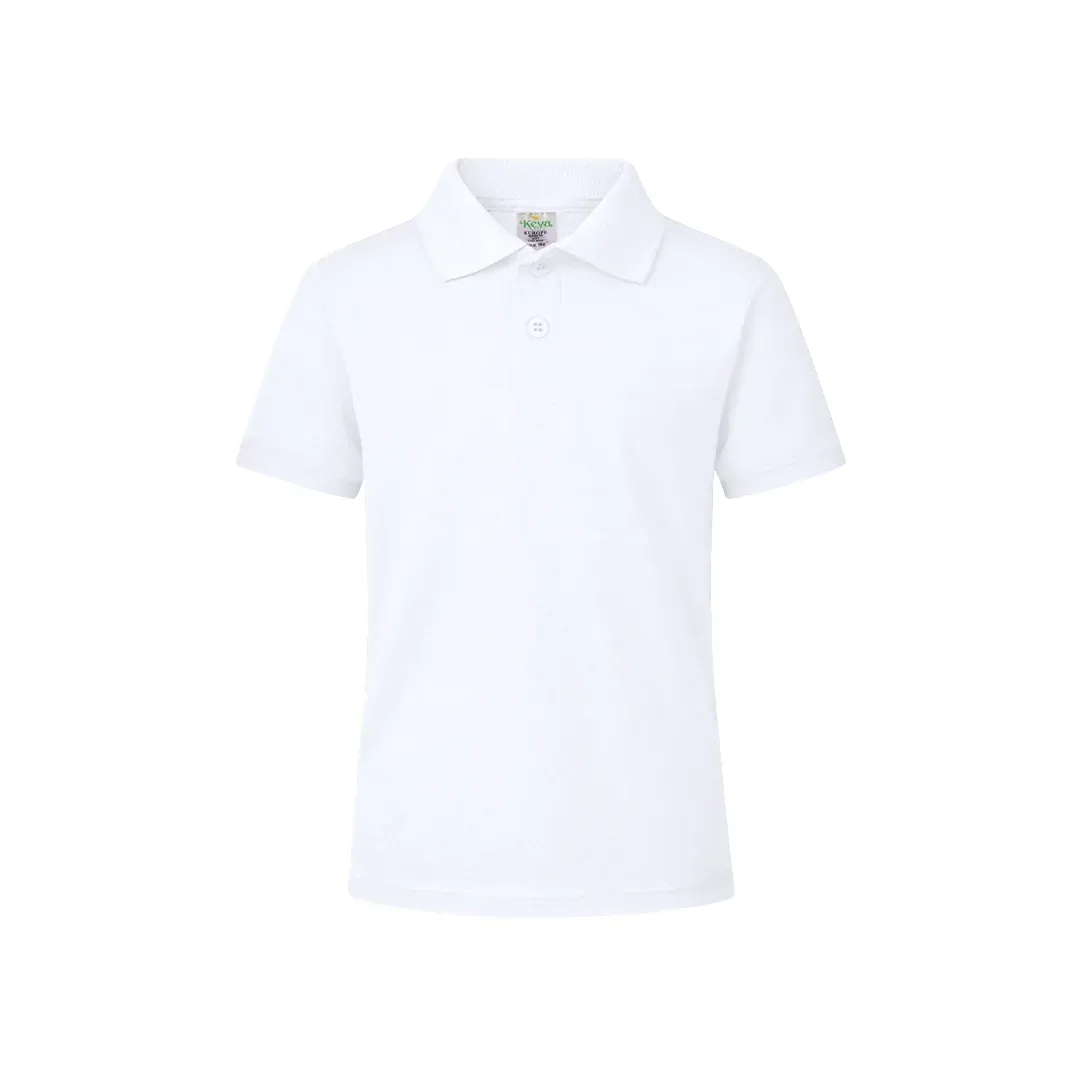 YPS180 Kids White Polo Shirt "keya"