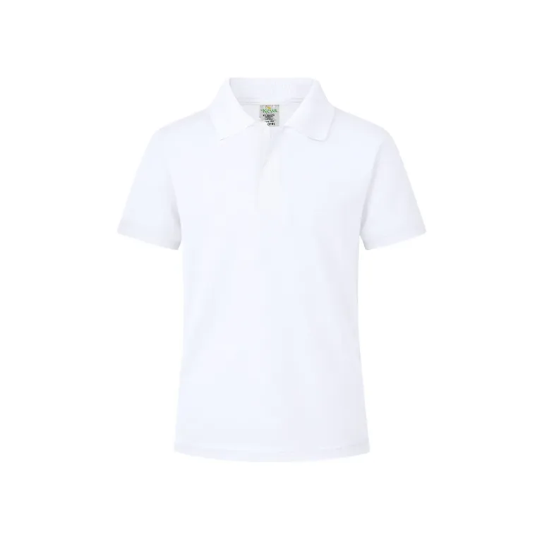 YPS180 Kids White Polo Shirt "keya"