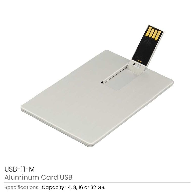 Aluminum Card-Size USB Flash Drive