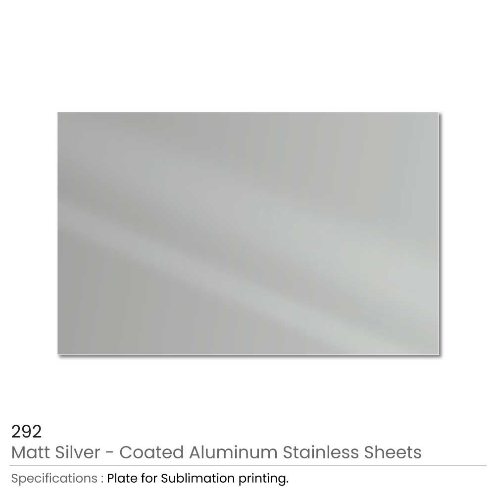 Aluminum Sublimation Sheet - Matte Silver Finish, Rust-Free