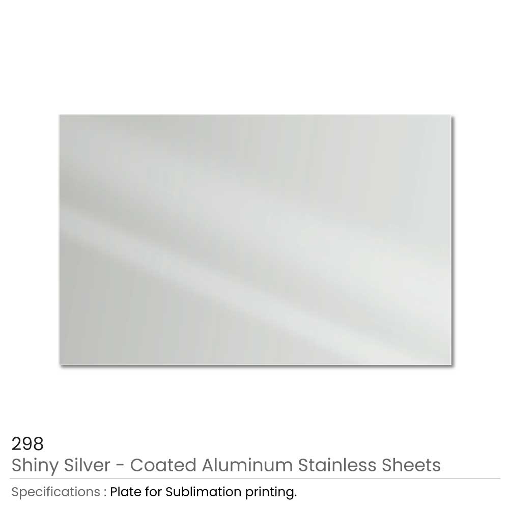 Aluminum Sublimation Sheet - Silver Glossy Finish, Rust-Free
